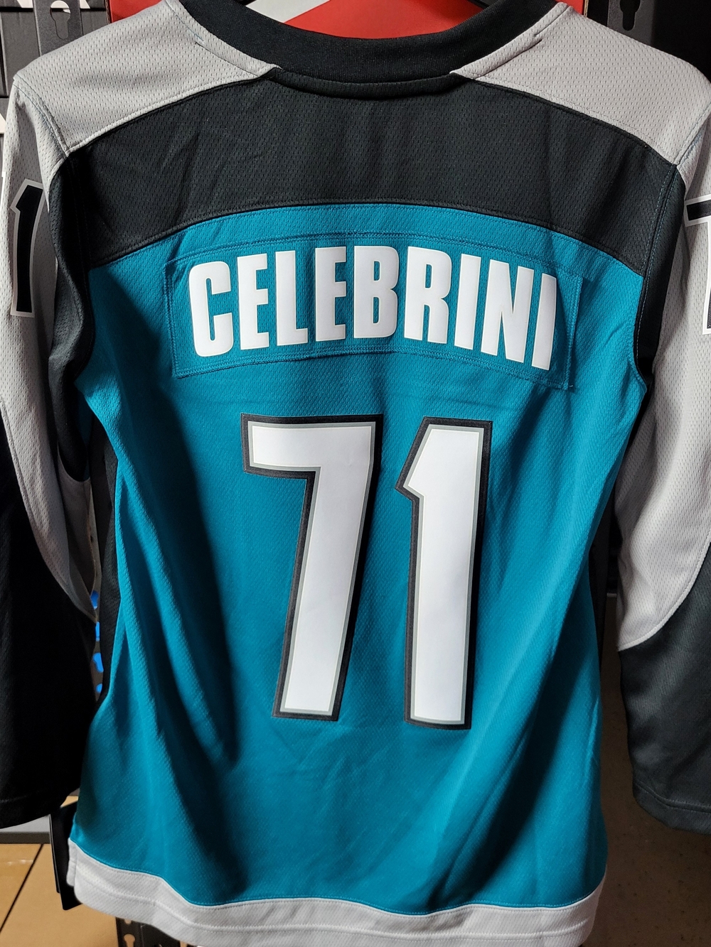 *NEW* Macklin Celebrini NHL San Jose Sharks Jersey Fanatics Breakaway Women's Sm